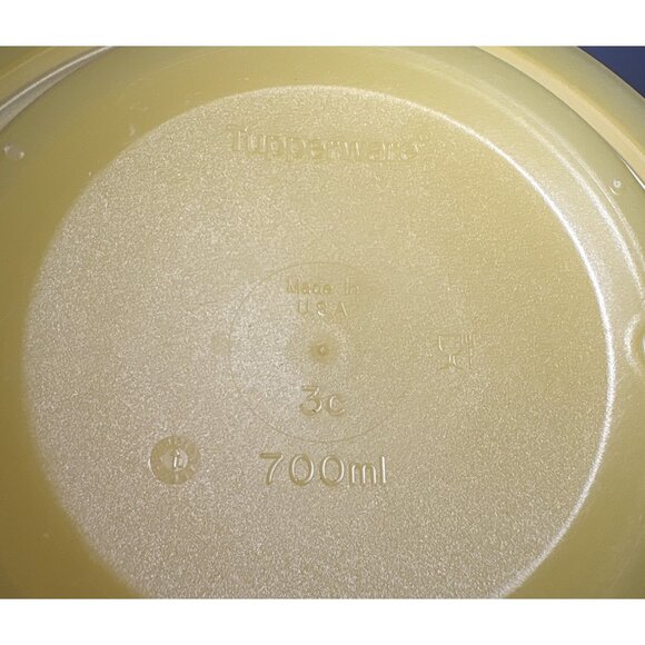 Tupperware Yellow Collapsible Bowl 700ml Capacity BPA-Free Plastic Made In USA - Picture 6 of 10